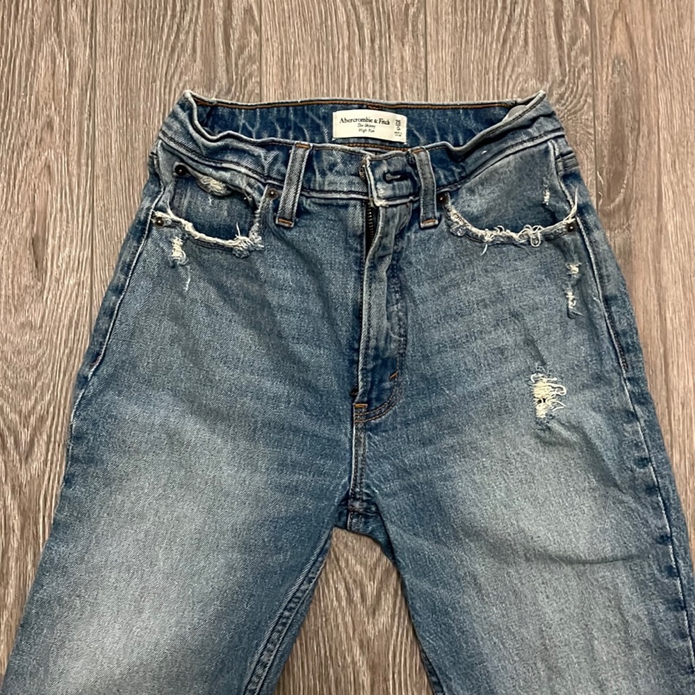 Distressed jeans